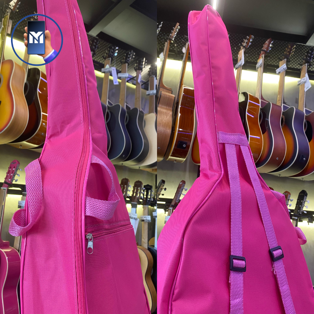 Capa Para Violão Infantil 3/4 Rosa Case Bag