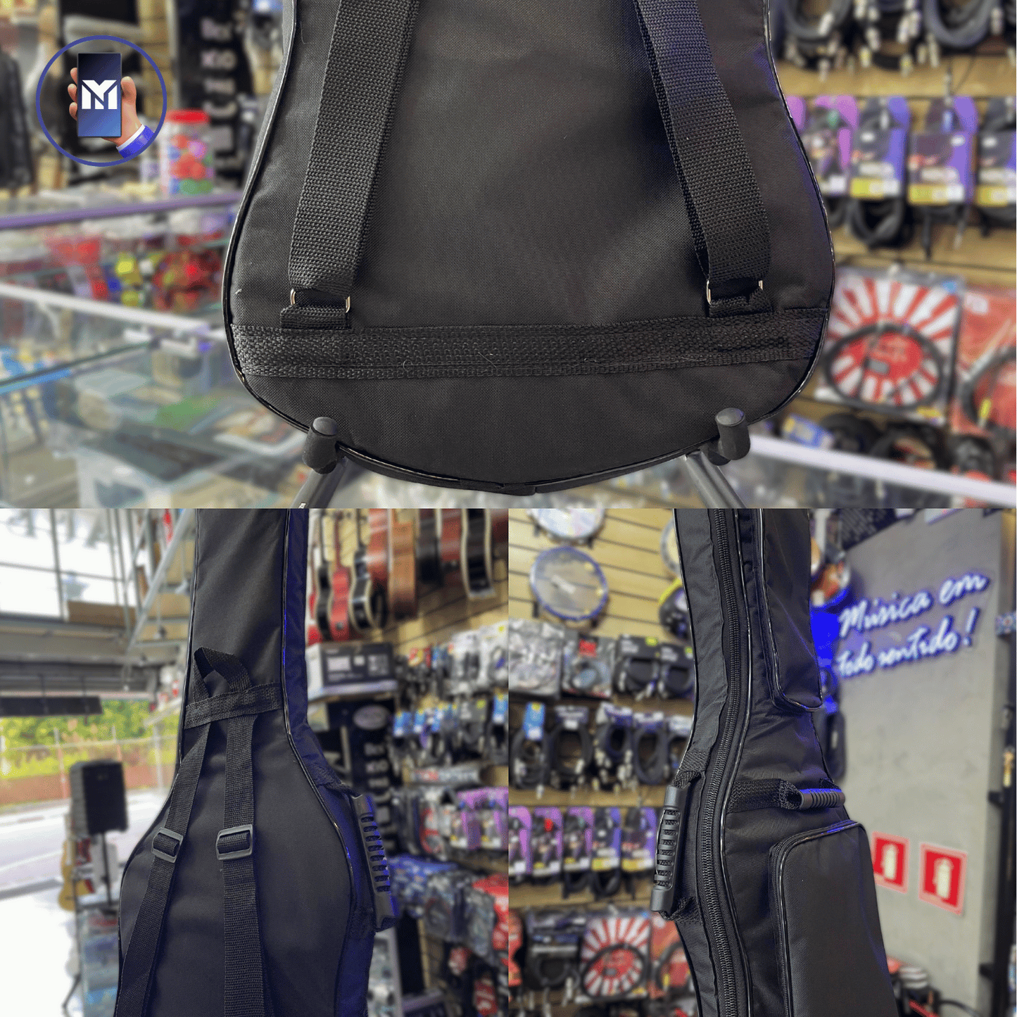 Capa De Guitarra Acolchoada Modelo Extra Luxo Case Bag