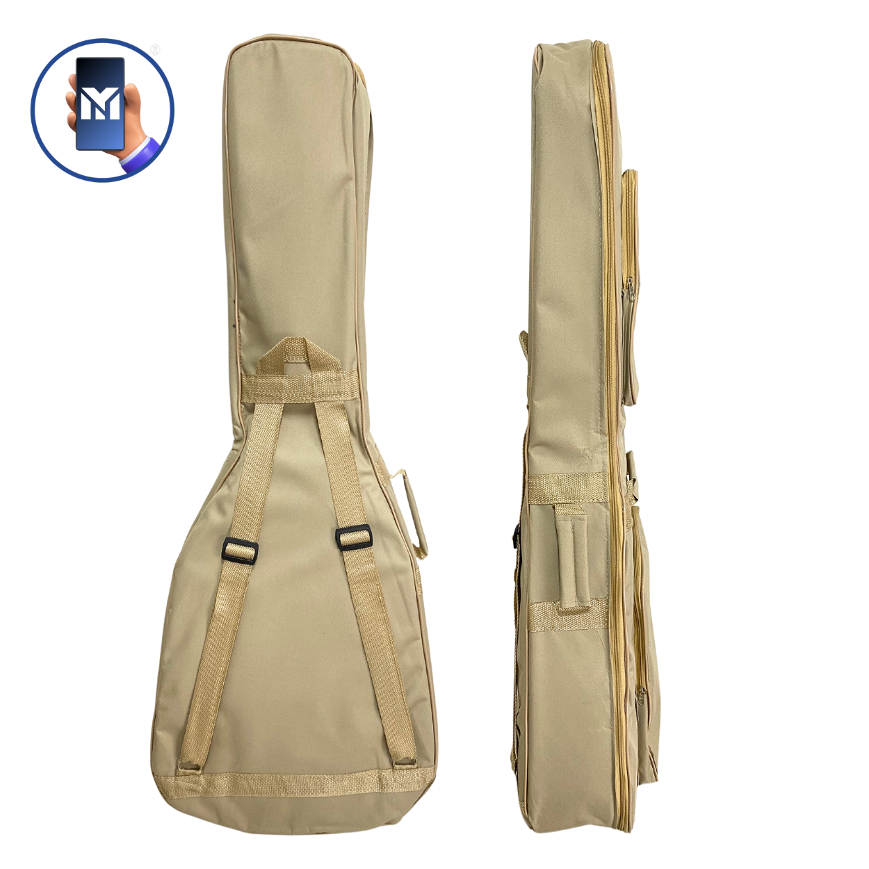 Capa De Violão Folk Bege Acolchoada Modelo Luxo Bag