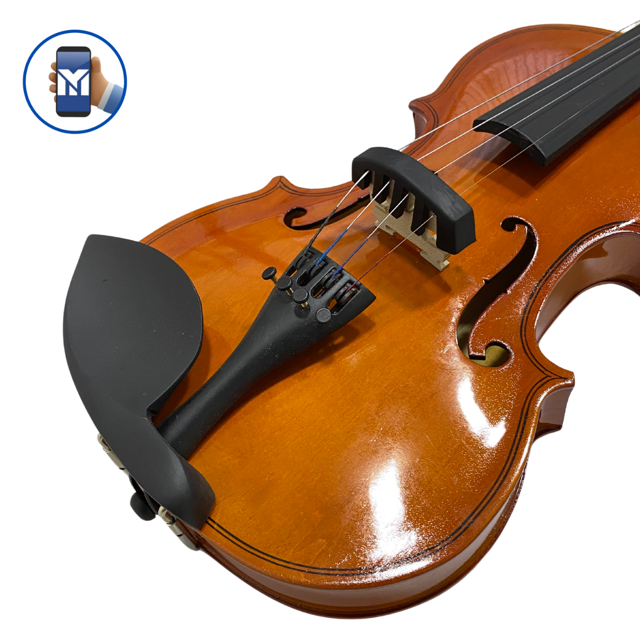 Abafador Surdina Garfo Paganini Borracha Resistente Violino 4/4