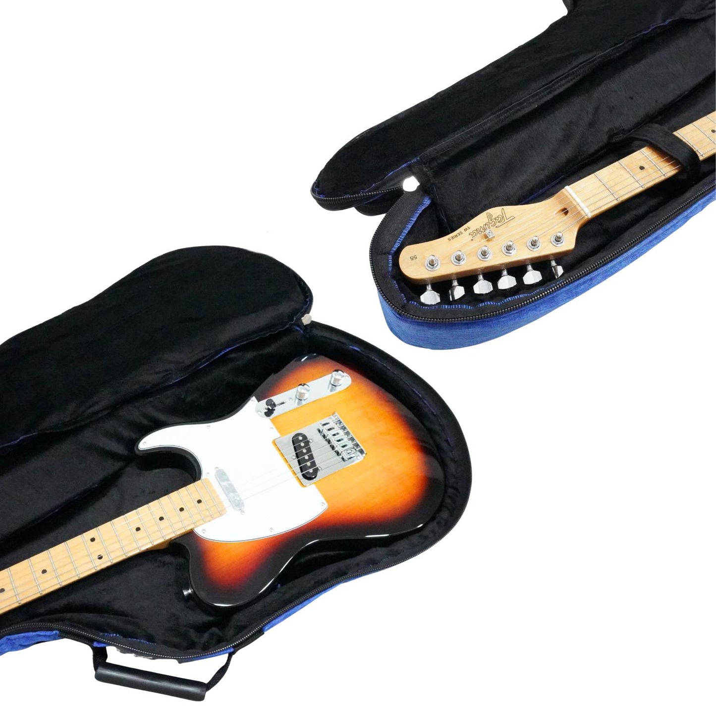 Premium Padded Blue Guitar Bag Cover 3 Ultra Luxury Pockets
