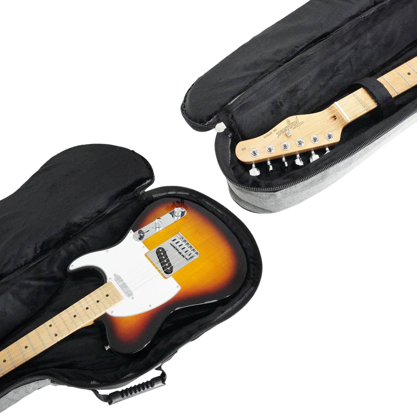 Premium Padded Gray Guitar Bag Cover 3 Ultra Luxury Pockets