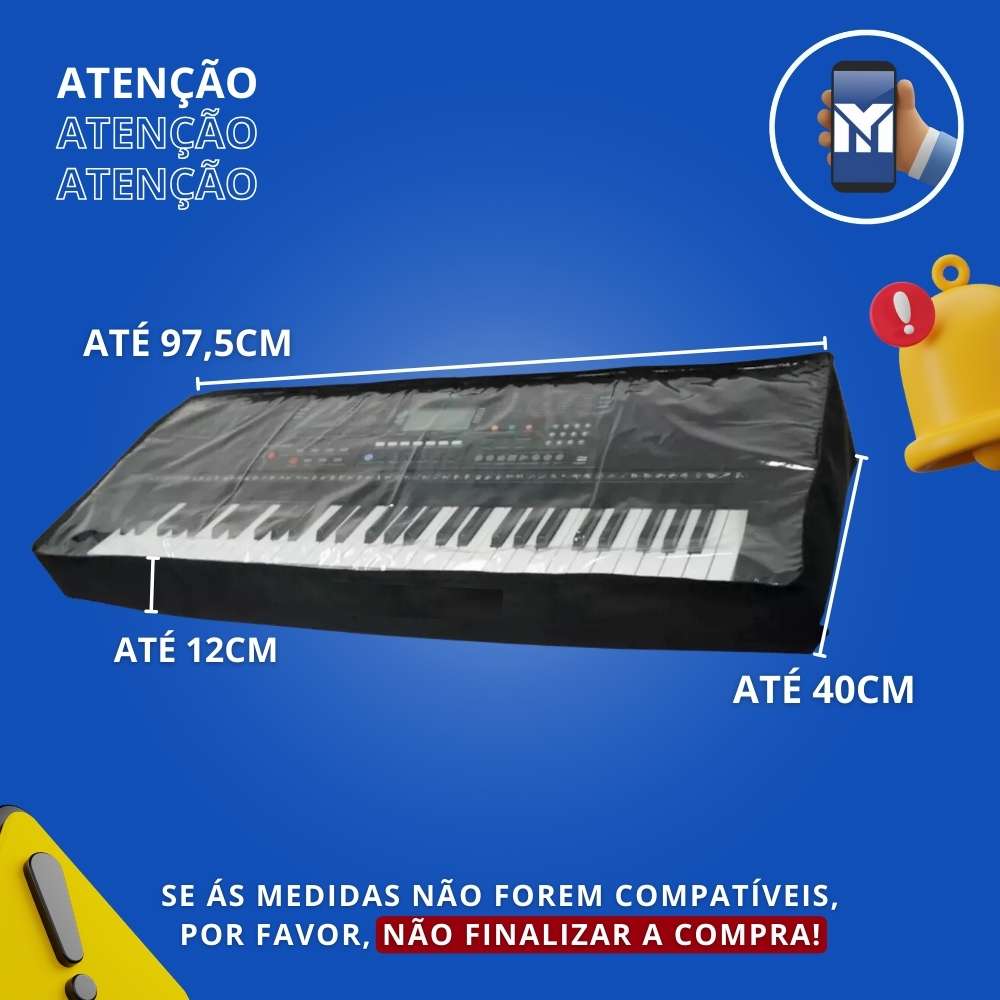 Capa Protetora Cobertura De Teclado Musical 5/8