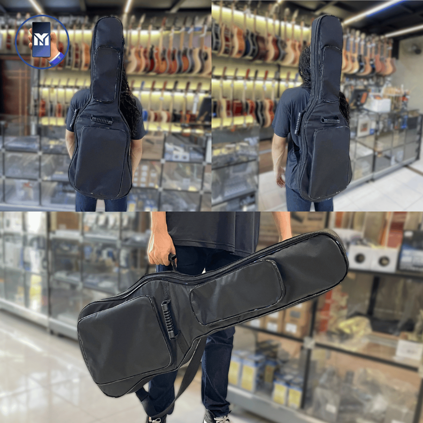 Capa De Guitarra Acolchoada Modelo Extra Luxo Case Bag