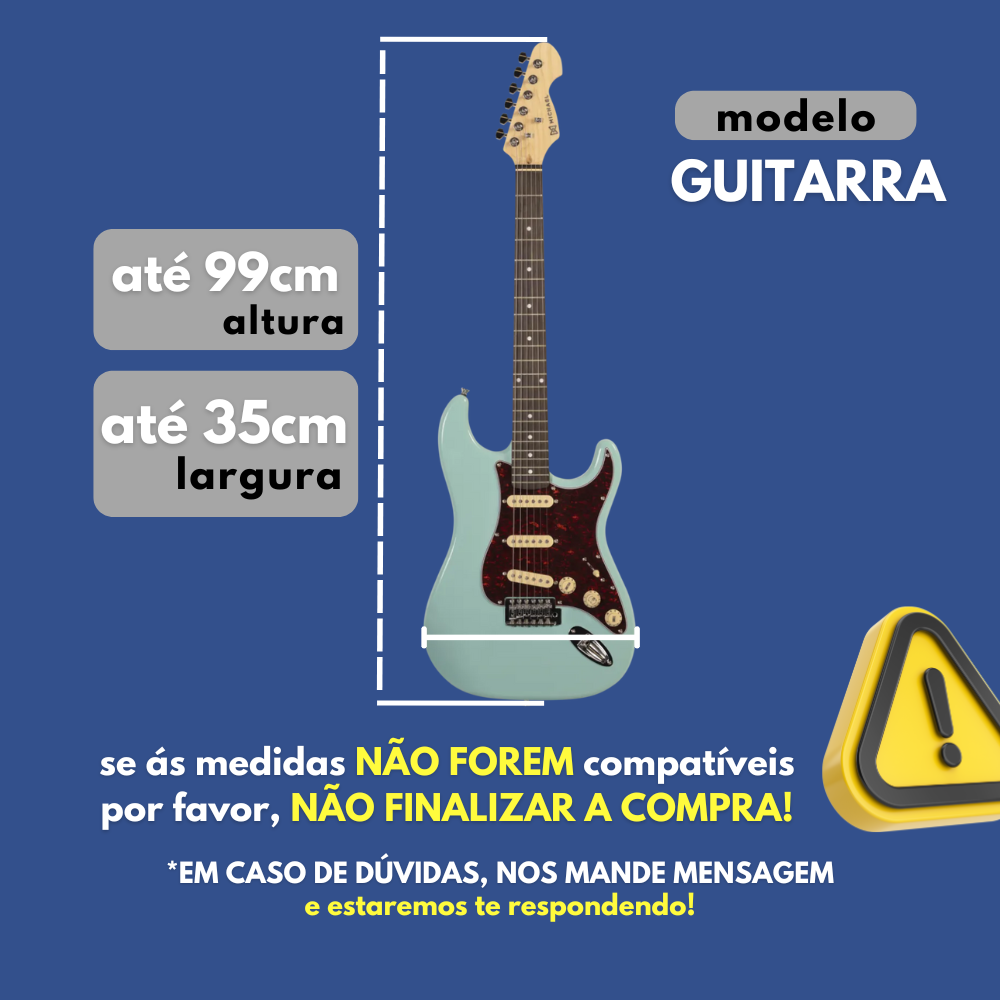 Capa De Guitarra Acolchoada Modelo Extra Luxo Case Bag