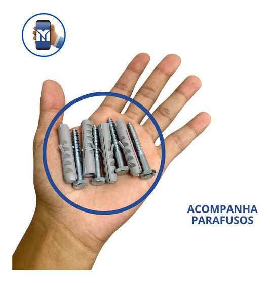 Kit 2 Suporte De Parede Para Caixa De Som Acústica Regulável