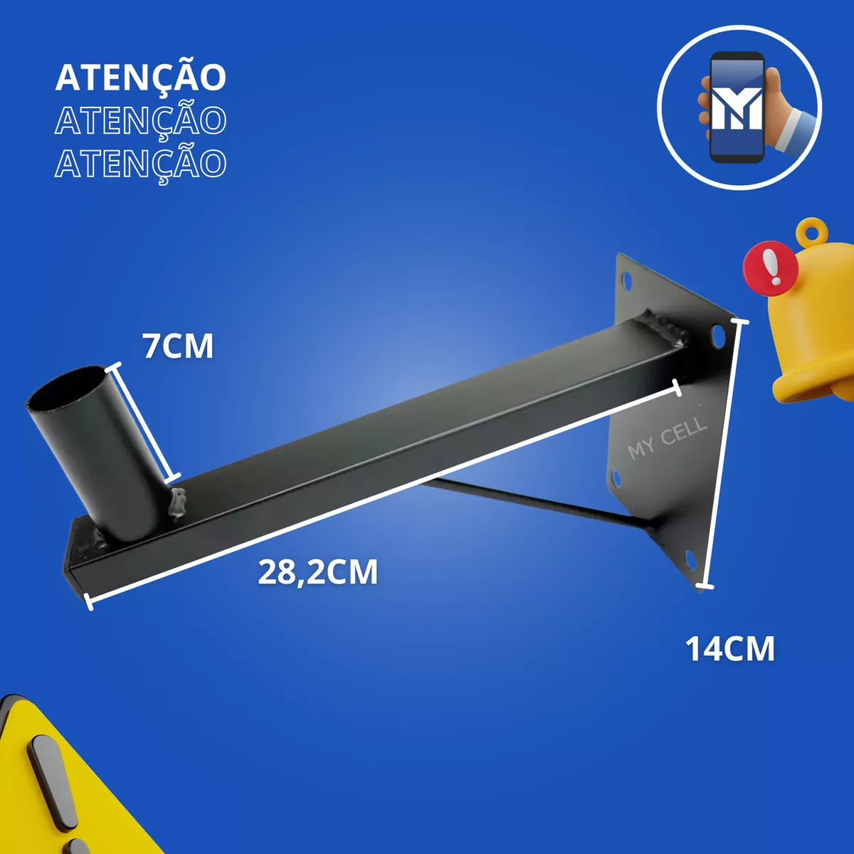 KIT 2 WALL BRACKET - SATY - FOR SPEAKERS - FIXED