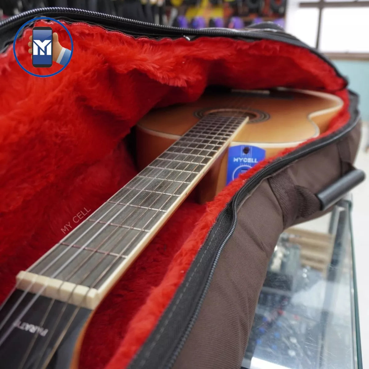 Capa De Violão Clássico Marrom Acolchoada Ultra Premium Pelúcia