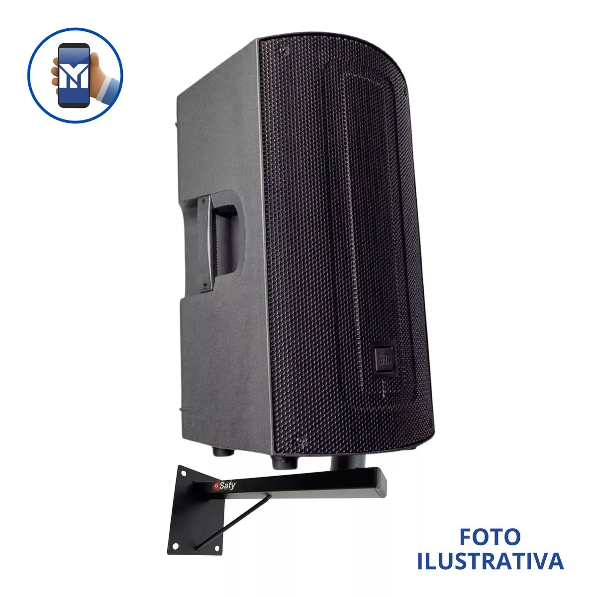 KIT 2 WALL BRACKET - SATY - FOR SPEAKERS - FIXED