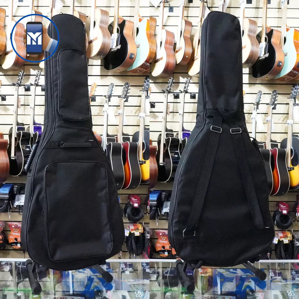 Padded Classical Guitar Cover with Pocket Luxury Bag