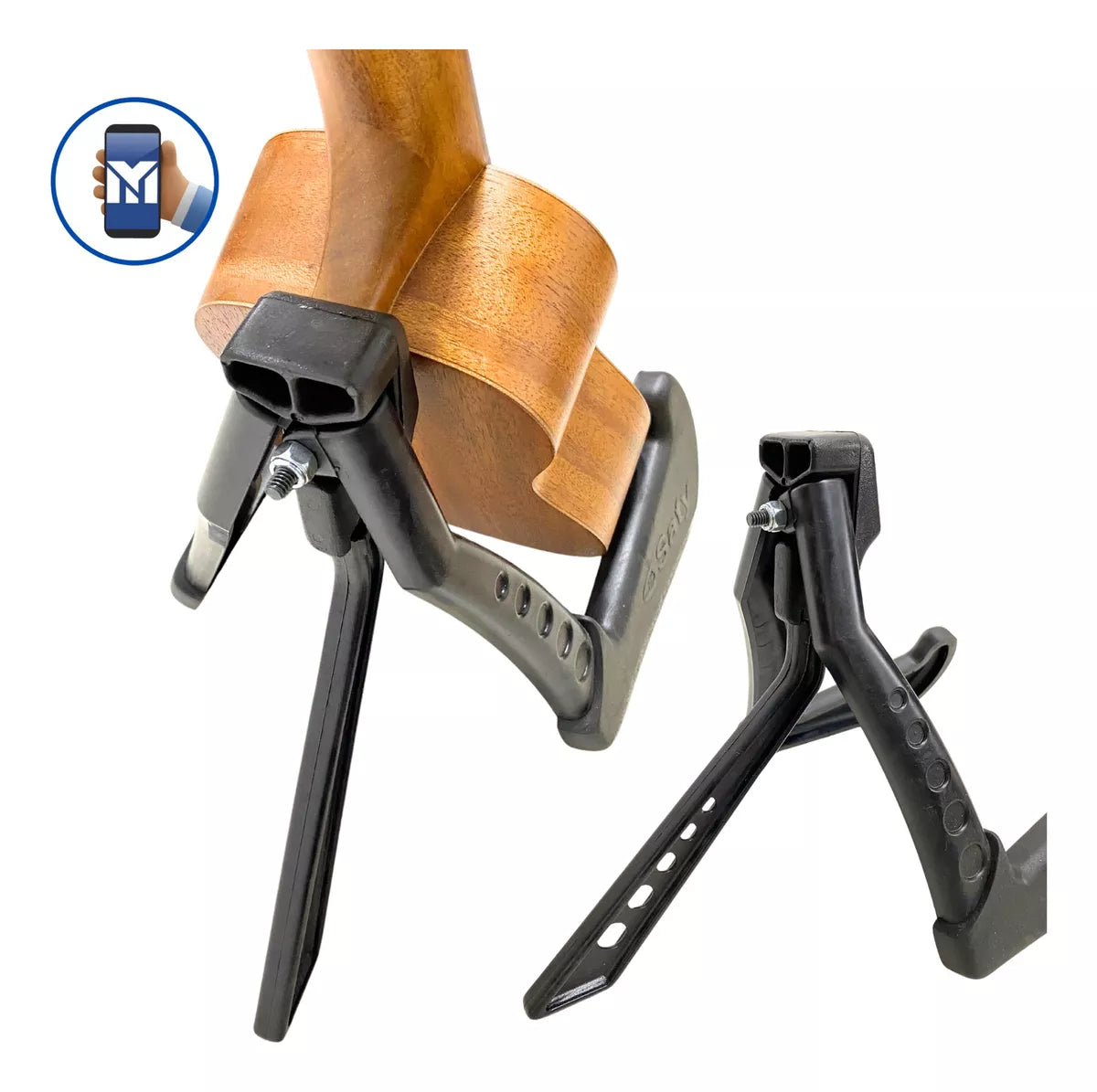 Suporte Para Ukulele De Chão Dobrável Universal Tipo Tripé