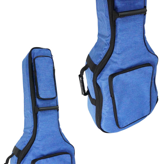 Capa Semi Case De Violão Folk Azul Ultra Premium