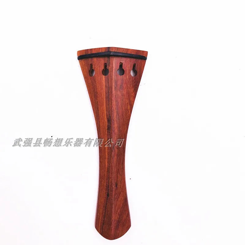 Espelho para Violino 4/4 em Ébano – Peça Entalhada com Incrustação de Madrepérola, Acessório para Violino