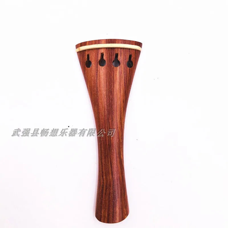 Espelho para Violino 4/4 em Ébano – Peça Entalhada com Incrustação de Madrepérola, Acessório para Violino