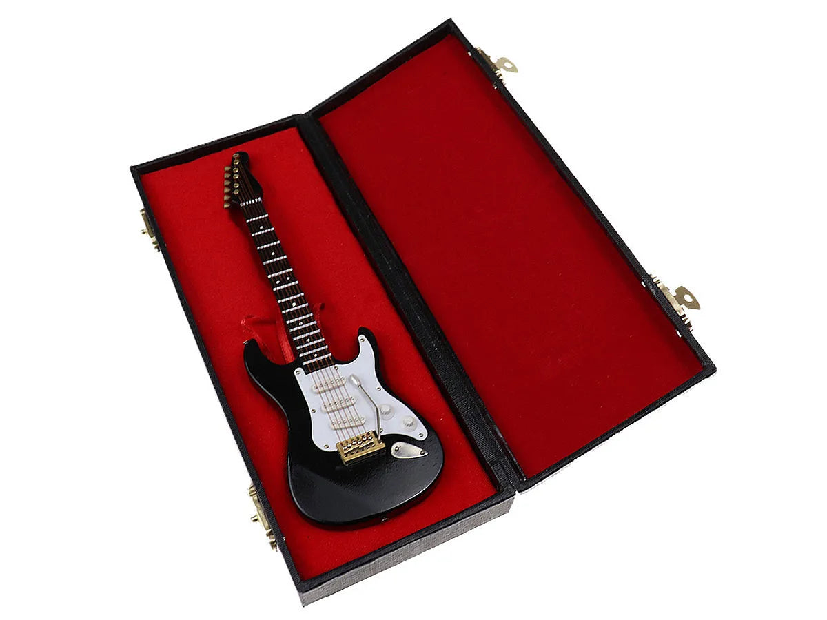 Miniatura Decorativa de Guitarra Com Case Importada