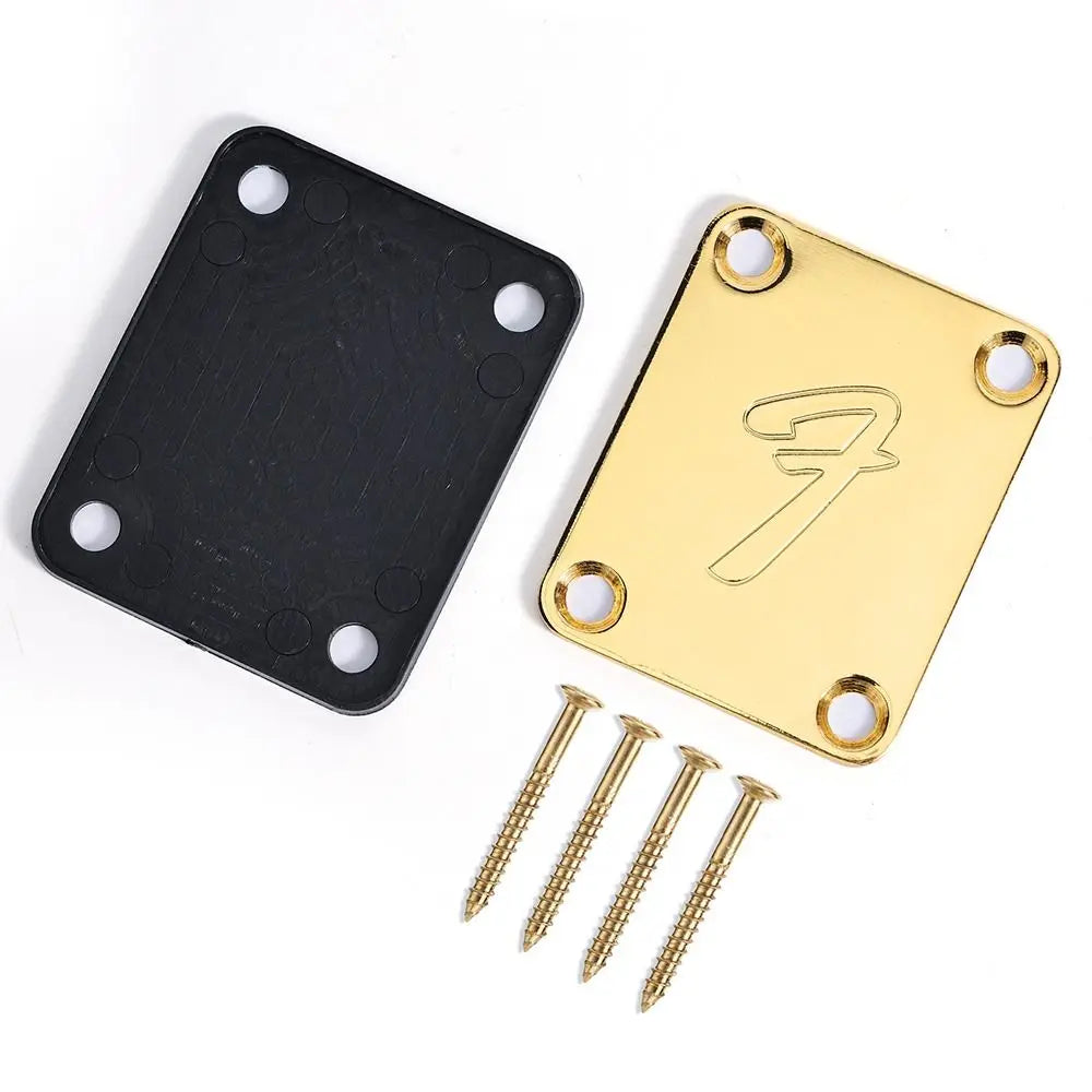 Neck Plate Fixador de Braço de Guitarra Fender com Parafusos