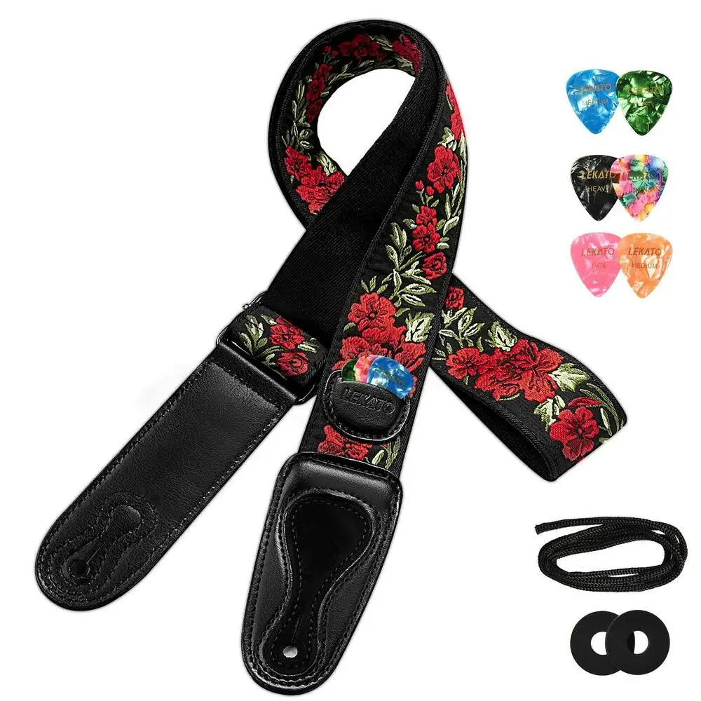 Correia Premium Reforçada C/ Porta Palhetas + Brindes