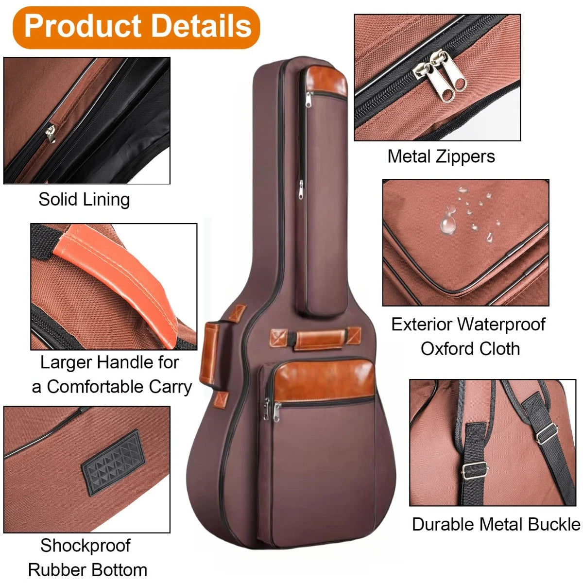 Capa de Violão Acolchoada Impermeável Premium