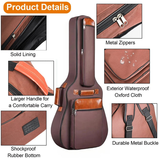 Capa de Violão Acolchoada Impermeável Premium