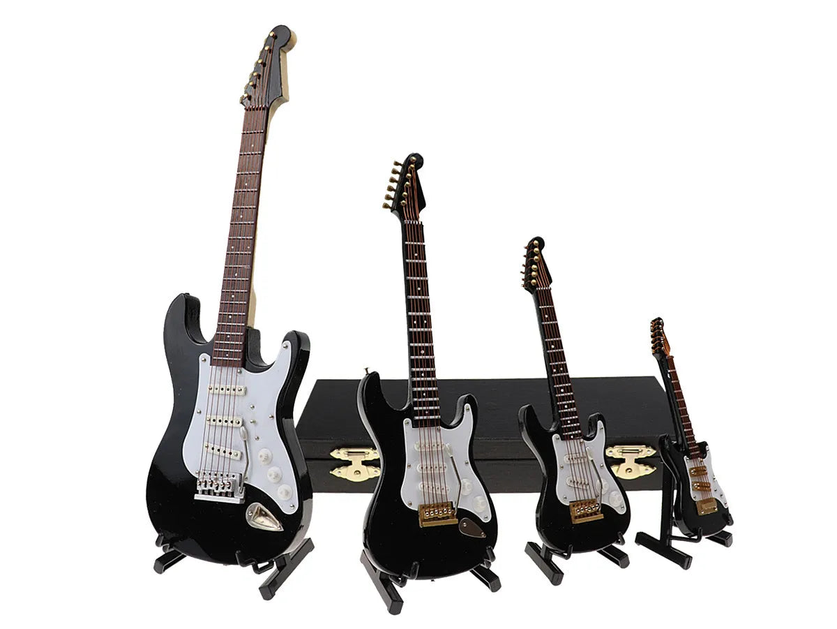 Miniatura Decorativa de Guitarra Com Case Importada