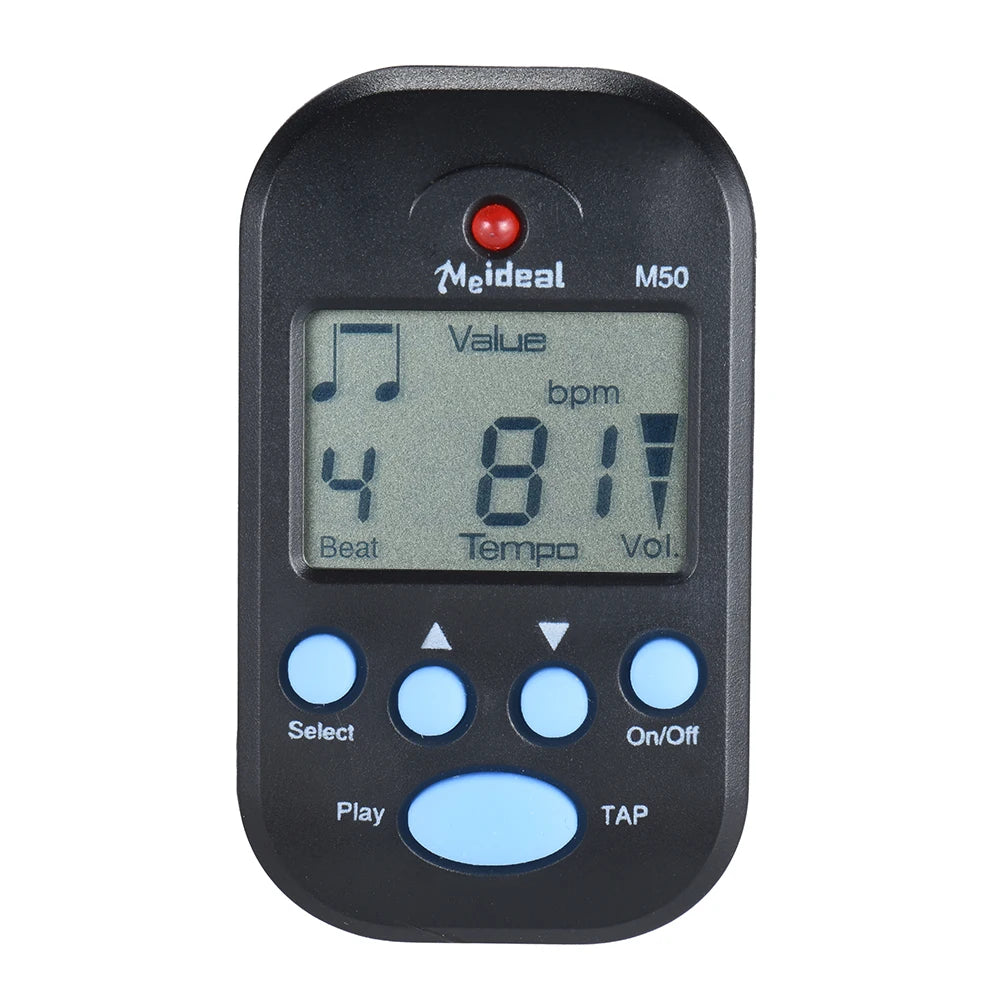 M50 Mini Metrônomo Digital Clip para Instrumentos de Corda