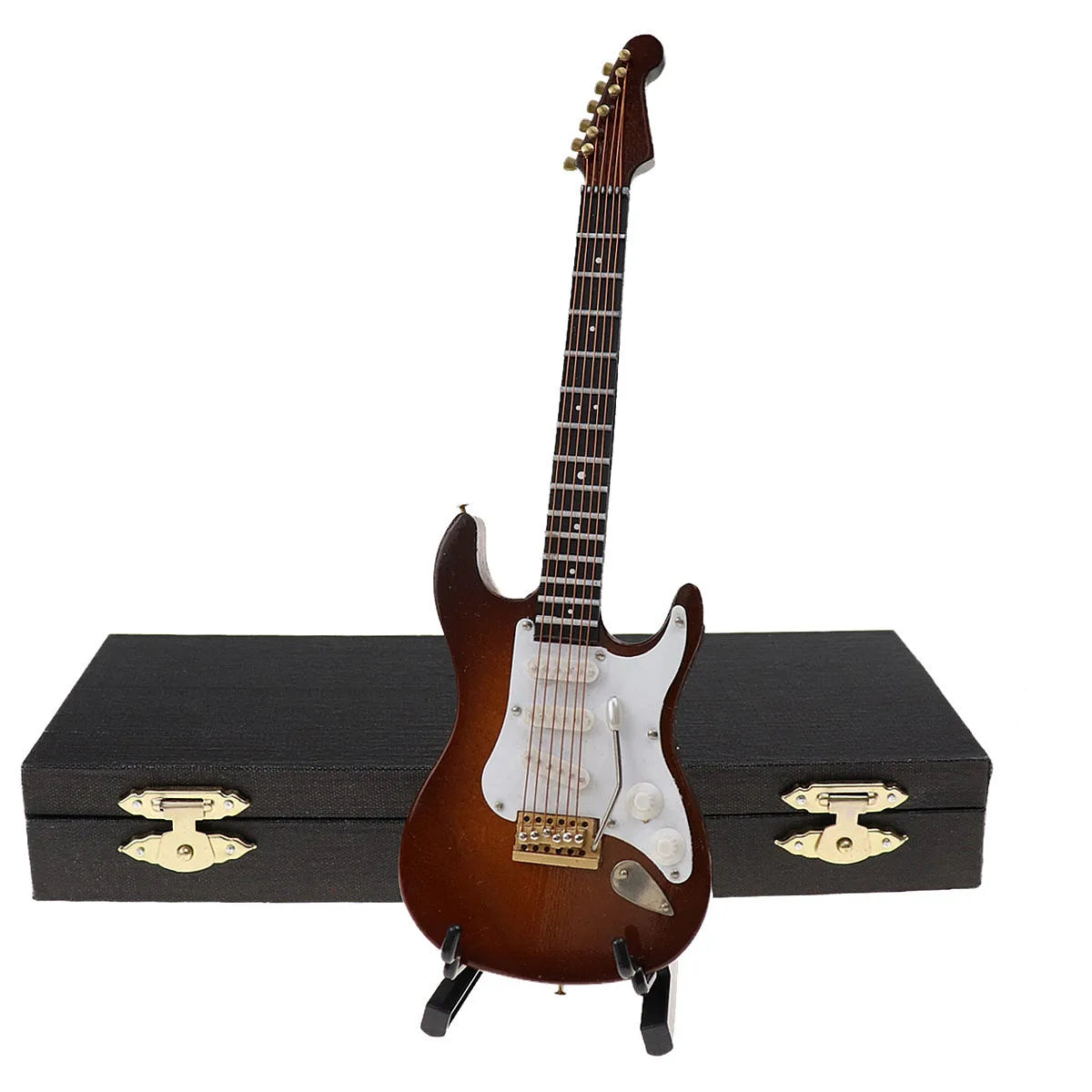Miniatura Decorativa de Guitarra Com Case Importada