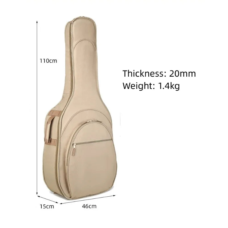 Capa de Violão Acolchoada Cargo Tradicional Luxo