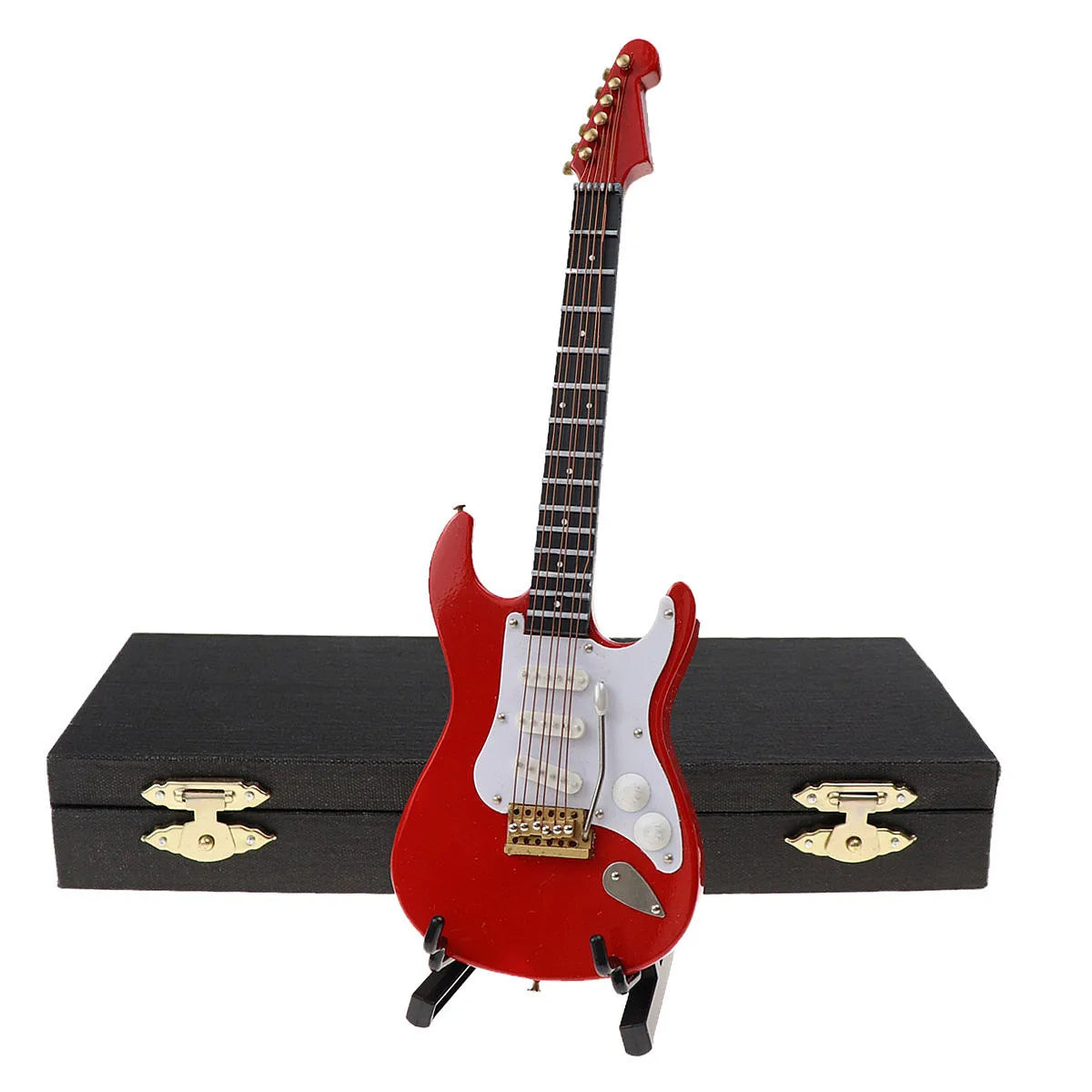 Miniatura Decorativa de Guitarra Com Case Importada