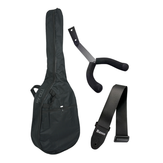 Kit Capa Simples Para Violão Clássico + Acessórios