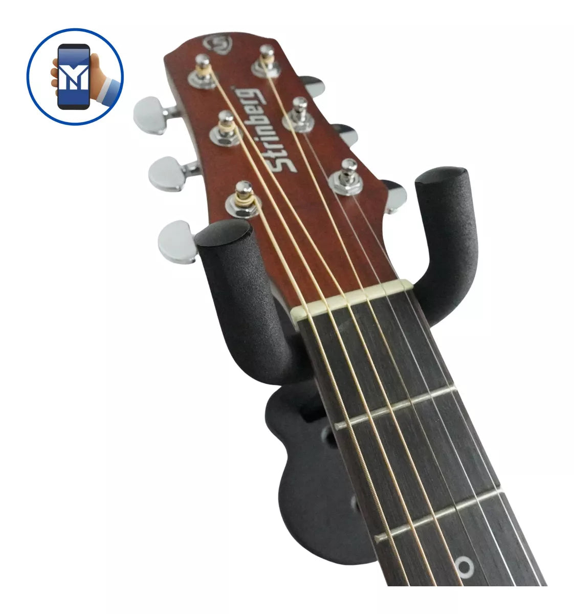 Suporte De Parede Saty Violão Guitarra Baixo Modelo Violão