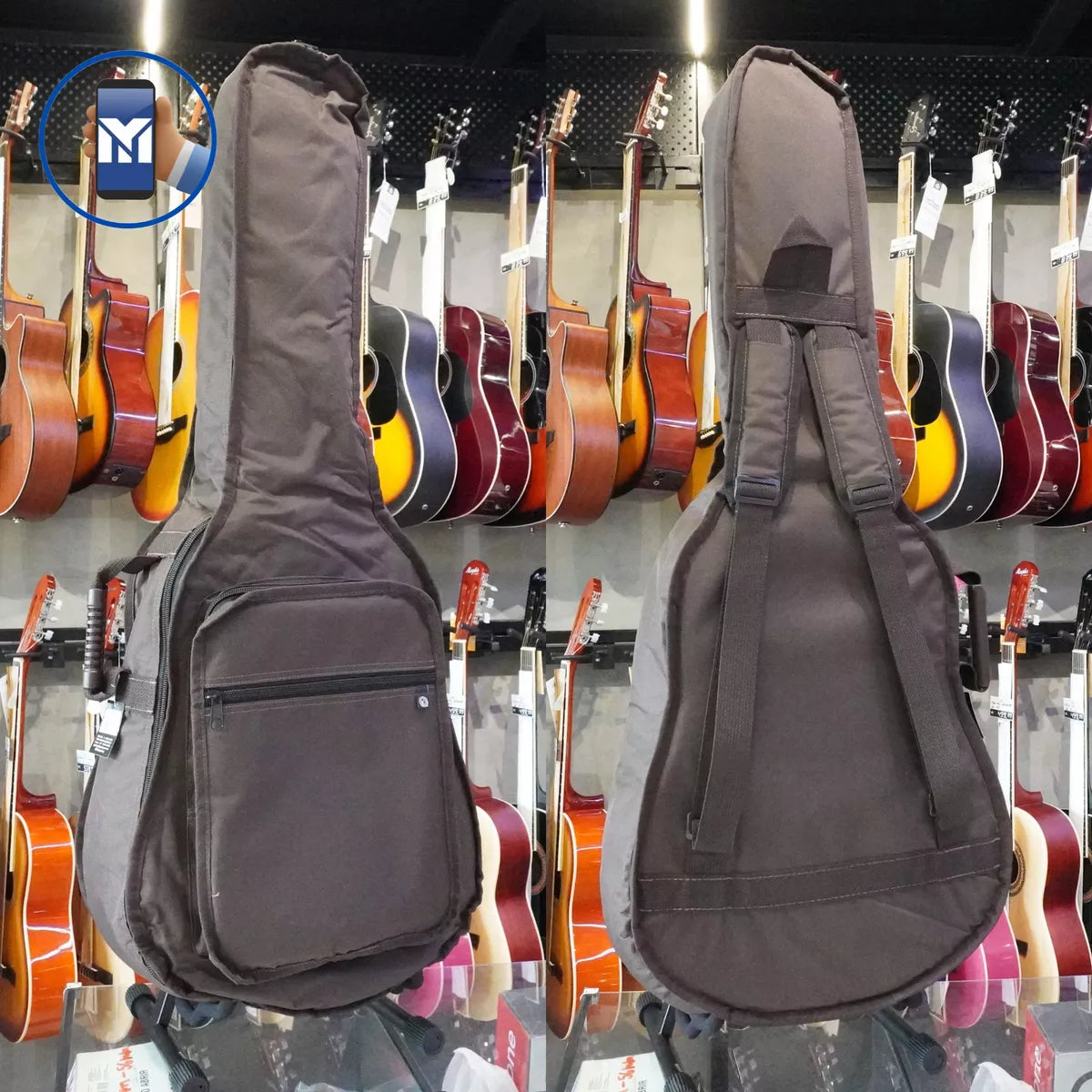 Capa De Violão Clássico Marrom Modelo Cargo Case Bag