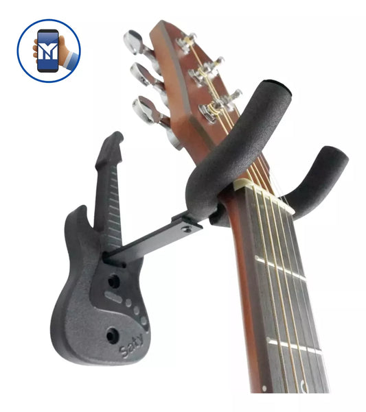 Suporte De Parede Saty Violão Guitarra Baixo Modelo Guitarra