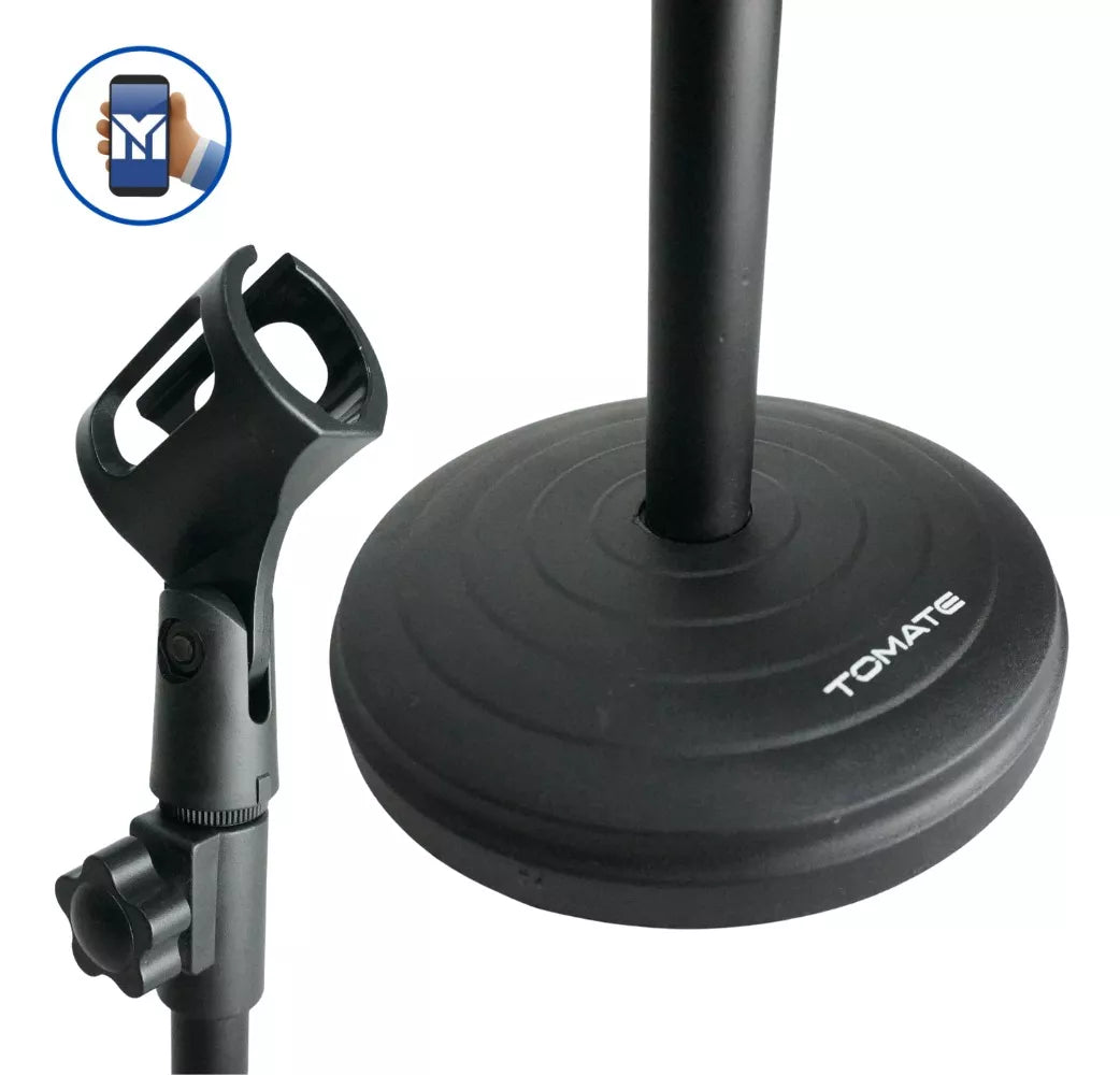 Suporte Microfone De Mesa Portátil Tomate Tipo Mini Pedestal