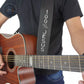 Correia Para Violão E Guitarra Basso Preta 100% Jesus Tipo Premium