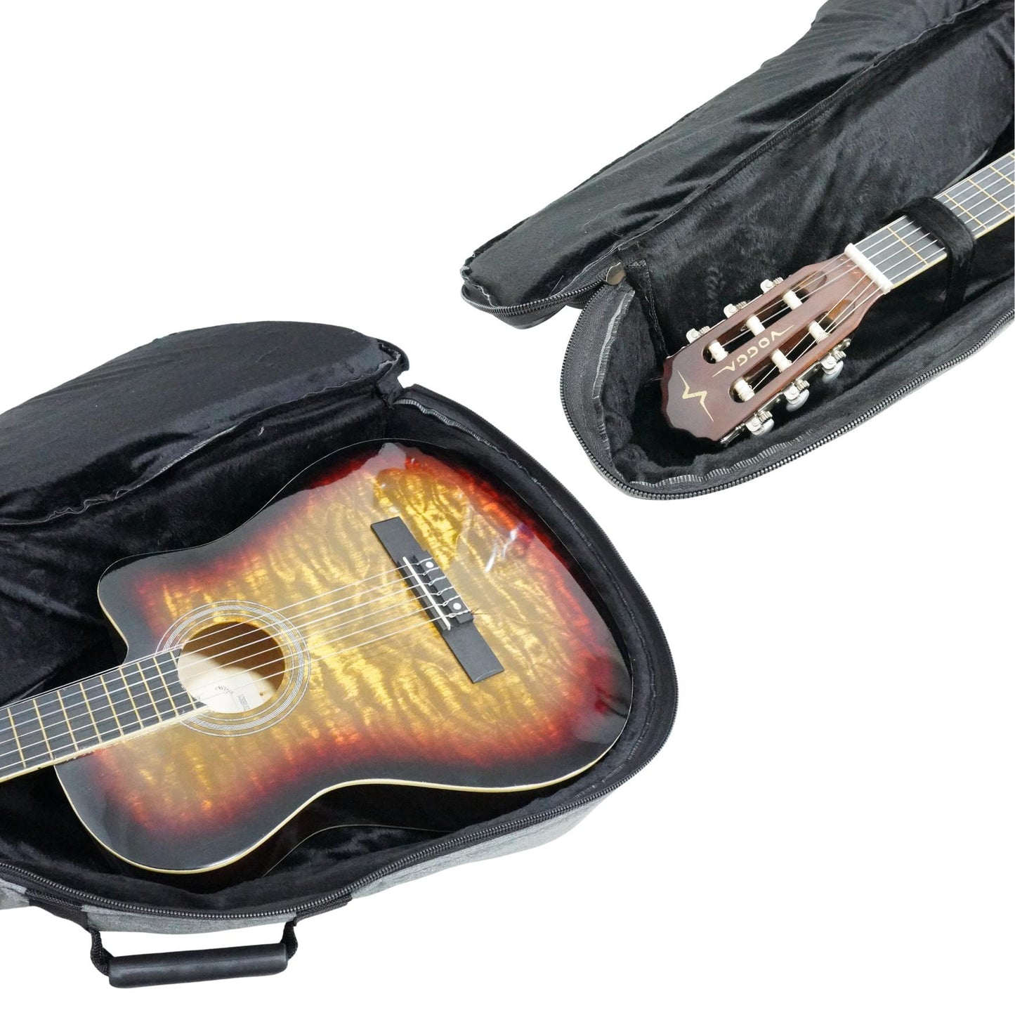 Gray Classic Guitar Semi Case Cover Ultra Premium Finish