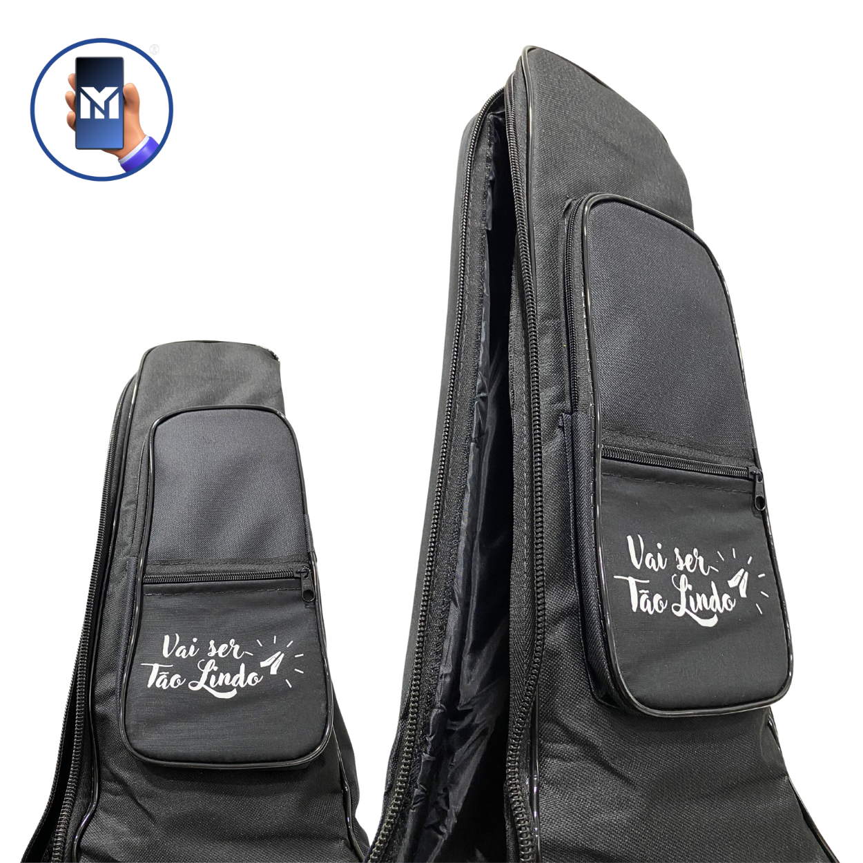 Capa De Violão Acolchoada Personalizada 2 Bolsos Luxo Case Bag